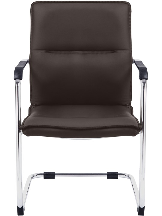 Set van 2 bezoekersstoelen Seattle, bruin