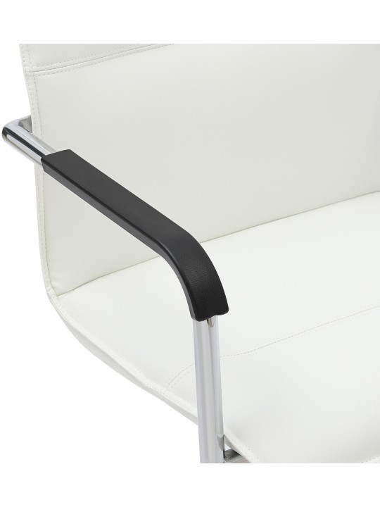 Set van 2 bezoekersstoelen Seattle, wit