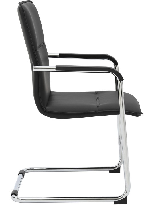 Set van 2 bezoekersstoelen Seattle, zwart