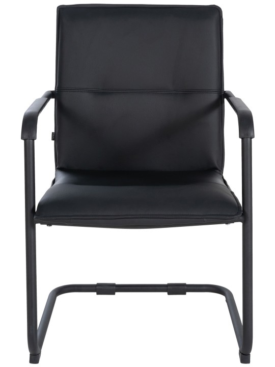 Set van 2 bezoekersstoelen Seattle, zwart/zwart