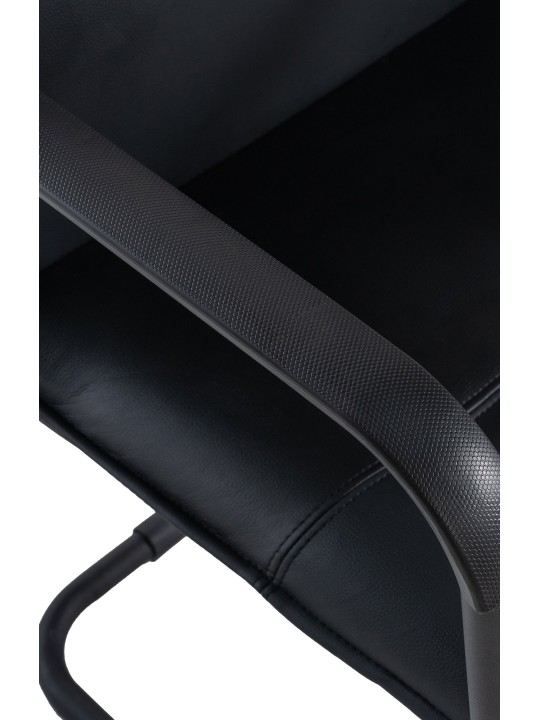 Set van 2 bezoekersstoelen Seattle, zwart/zwart