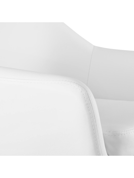 Barkruk Grant kunstleer, wit