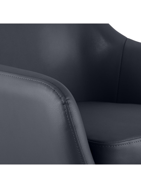 Set van 2 barkrukken Grant kunstleer, zwart