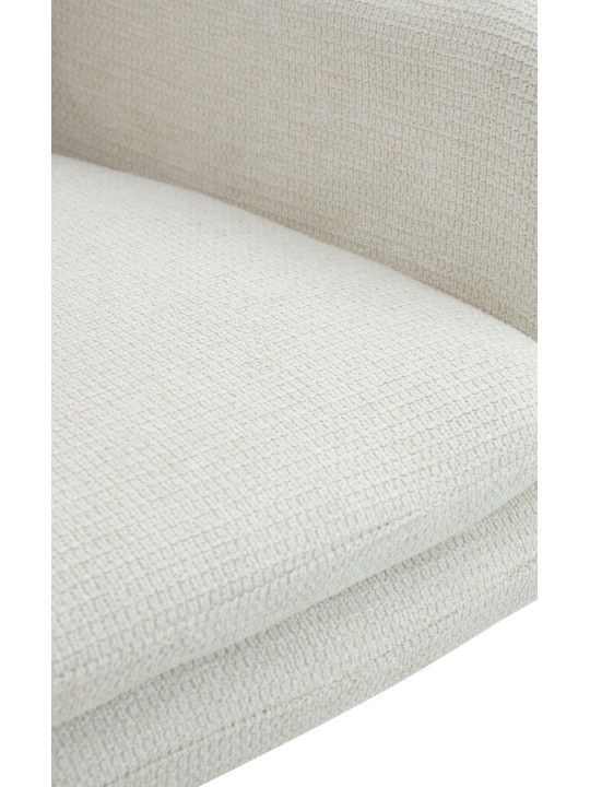 Set van 2 eetkamerstoelen Pickett stof, crème