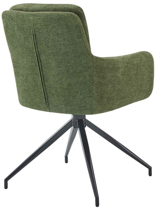 Set van 2 eetkamerstoelen Pickett stof, groen