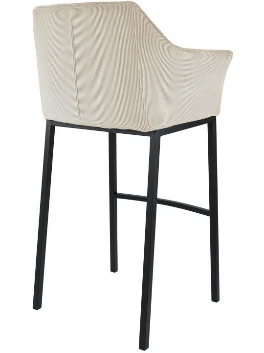 Barkruk Damaso B Cord met 4-poots frame, crème Barkruk Damaso B Cord met 4-poots frame, crème