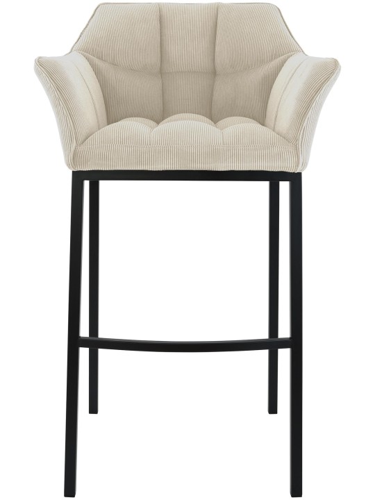 Barkruk Damaso B Cord met 4-poots frame, crème Barkruk Damaso B Cord met 4-poots frame, crème