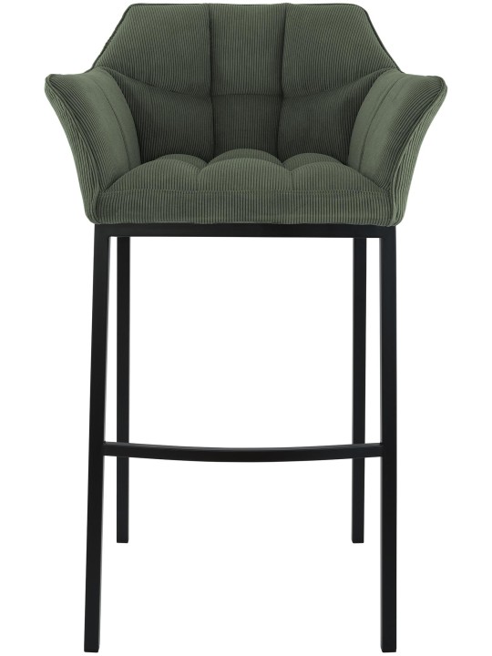 Barkruk Damaso B Cord met 4-poots frame, groen Barkruk Damaso B Cord met 4-poots frame, groen