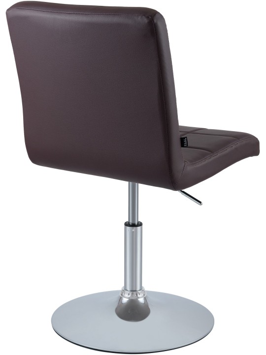 Stoel Ricky kunstleer, bruin