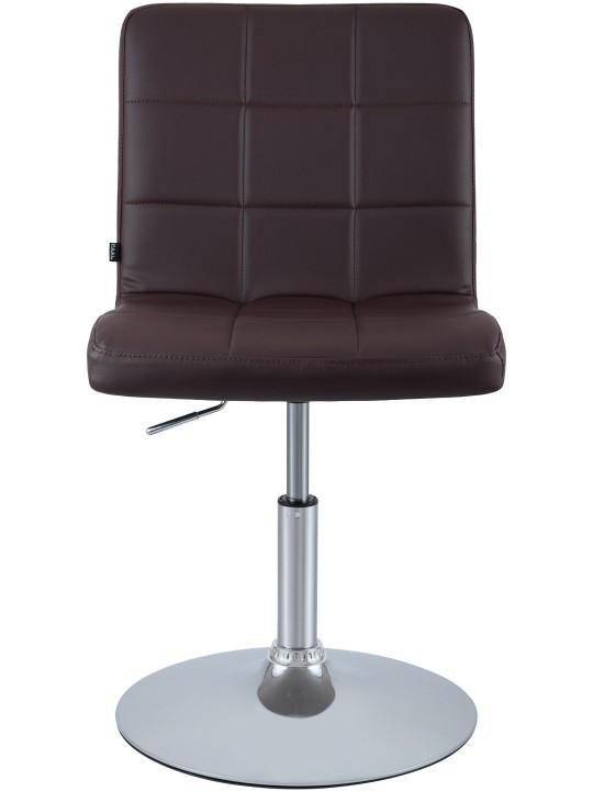 Stoel Ricky kunstleer, bruin