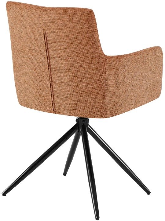 Eetkamerstoel Jonah stof, oranje