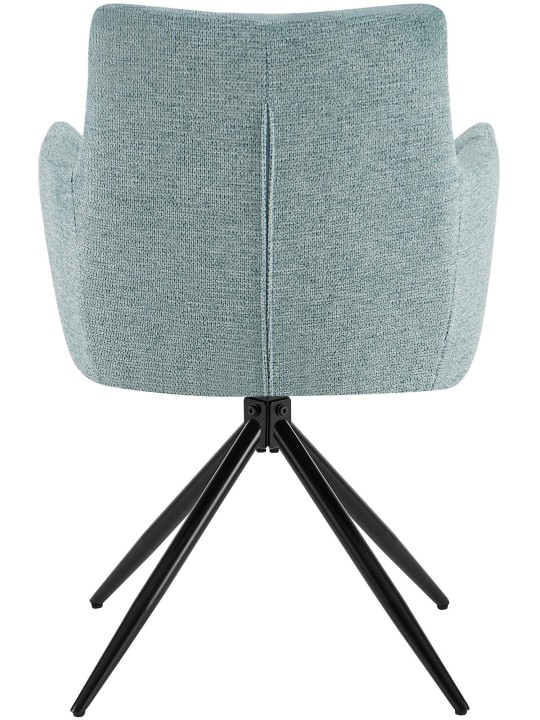 Eetkamerstoel Jonah stof, turquoise