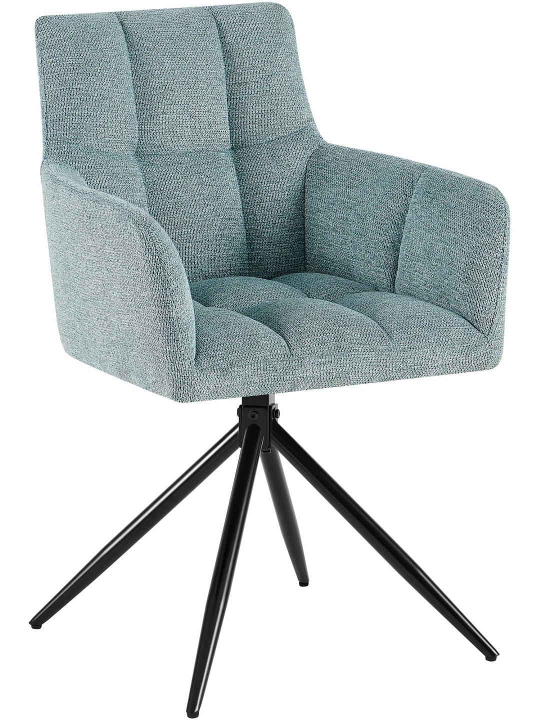 Eetkamerstoel Jonah stof, turquoise