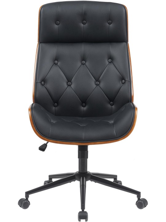 Bureaustoel Martil walnoot/, zwart