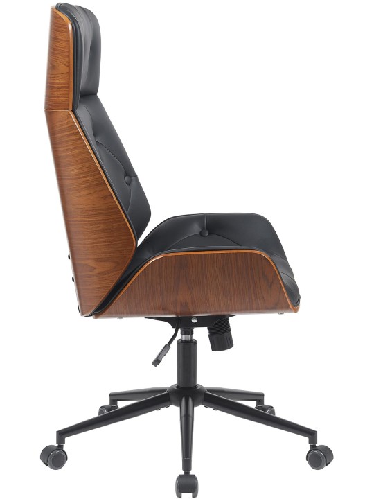 Bureaustoel Martil walnoot/, zwart