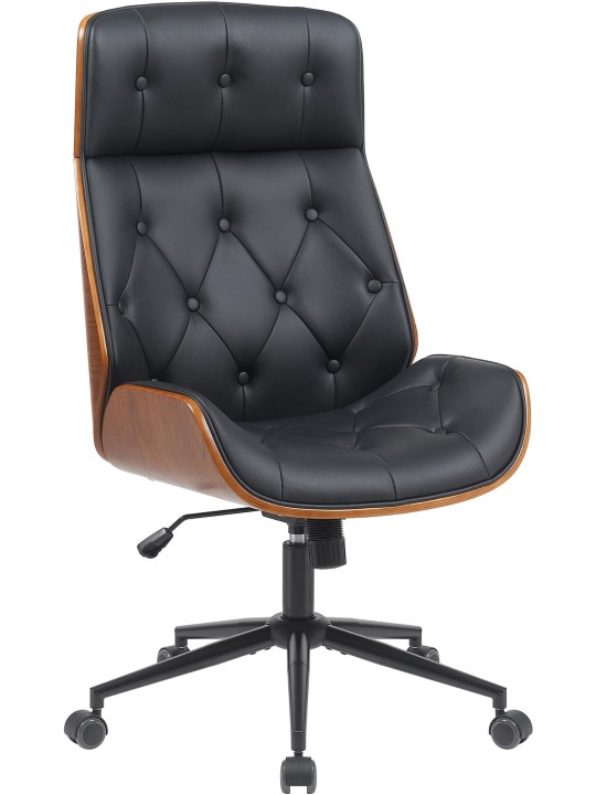 Bureaustoel Martil walnoot/, zwart