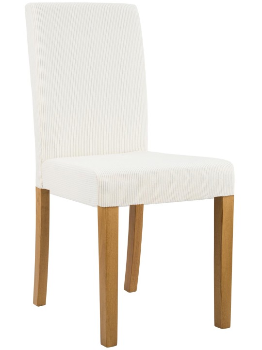 Eetkamerstoel Ina Cord antiek licht, crème