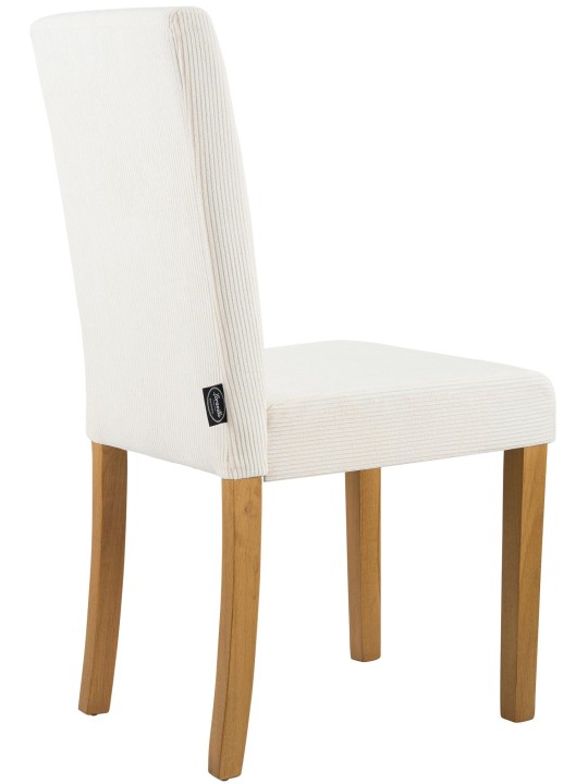 Eetkamerstoel Ina Cord antiek licht, crème