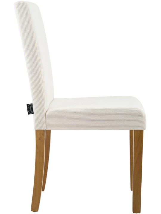 Eetkamerstoel Ina Cord antiek licht, crème