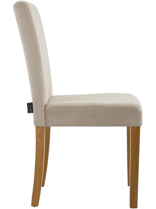 Eetkamerstoel Ina Cord antiek licht, lichtbruin