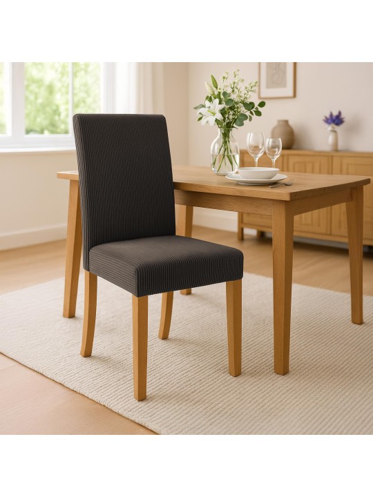 Eetkamerstoel Ina Cord antiek licht, bruin