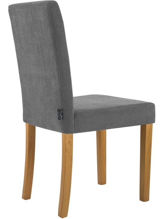 Eetkamerstoel Ina Cord antiek licht, grijs