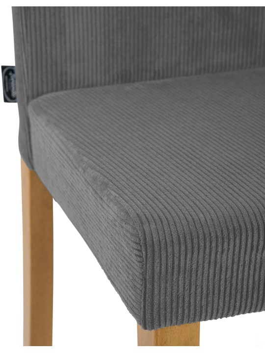 Eetkamerstoel Ina Cord antiek licht, grijs