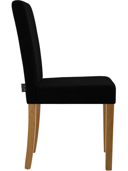 Eetkamerstoel Ina Cord antiek licht, zwart