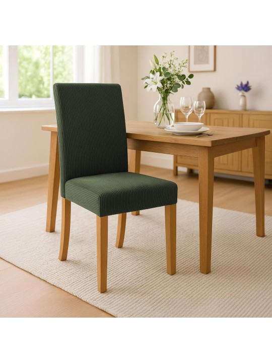 Eetkamerstoel Ina Cord antiek licht, groen