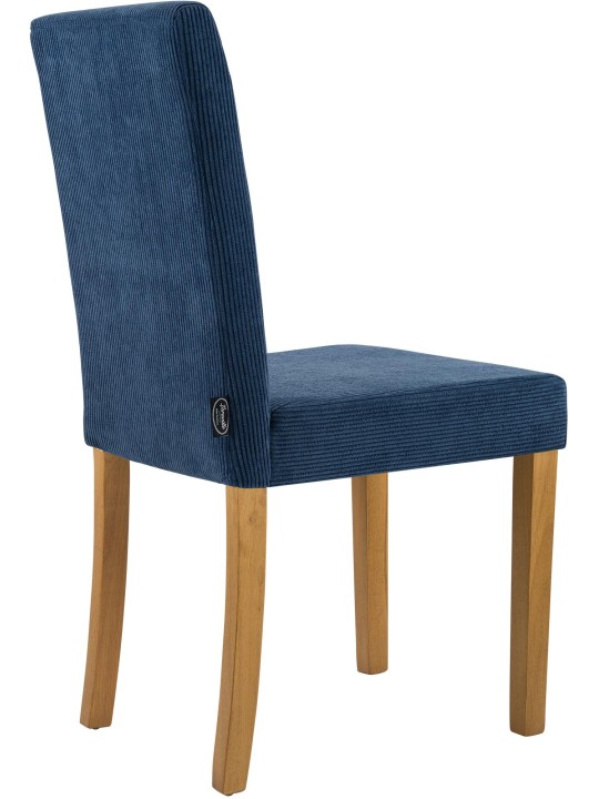 Eetkamerstoel Ina Cord antiek licht, blauw Eetkamerstoel Ina Cord antiek licht, blauw