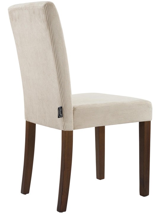 Eetkamerstoel Ina Cord antiek donker, lichtbruin