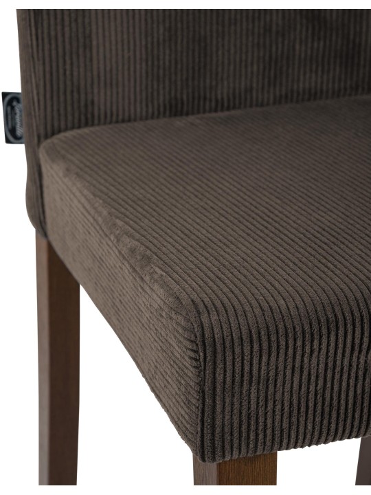 Eetkamerstoel Ina Cord antiek donker, bruin