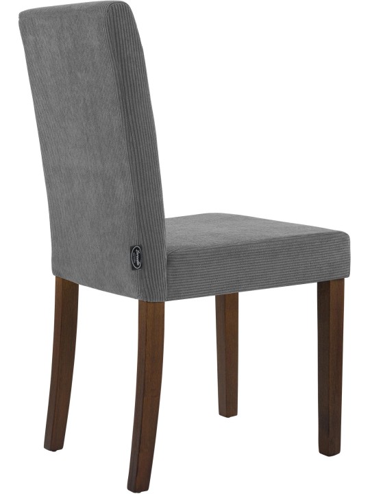 Eetkamerstoel Ina Cord antiek donker, grijs