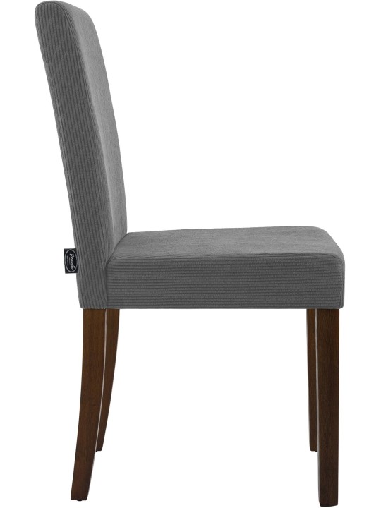 Eetkamerstoel Ina Cord antiek donker, grijs