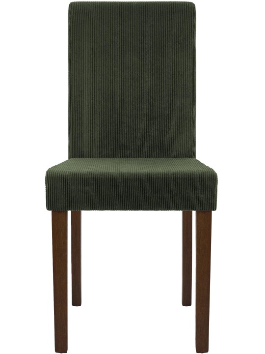 Eetkamerstoel Ina Cord antiek donker, groen