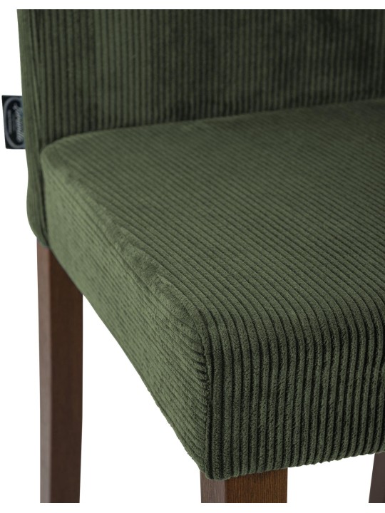 Eetkamerstoel Ina Cord antiek donker, groen