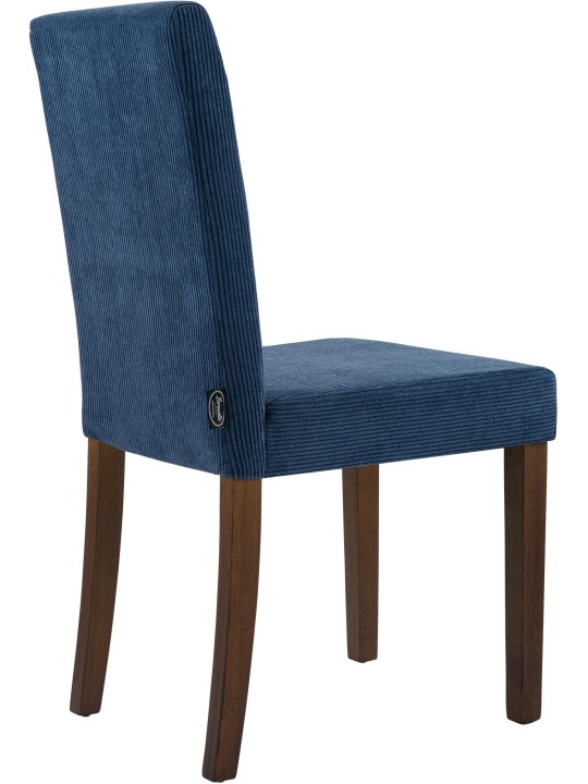 Eetkamerstoel Ina Cord antiek donker, blauw Eetkamerstoel Ina Cord antiek donker, blauw