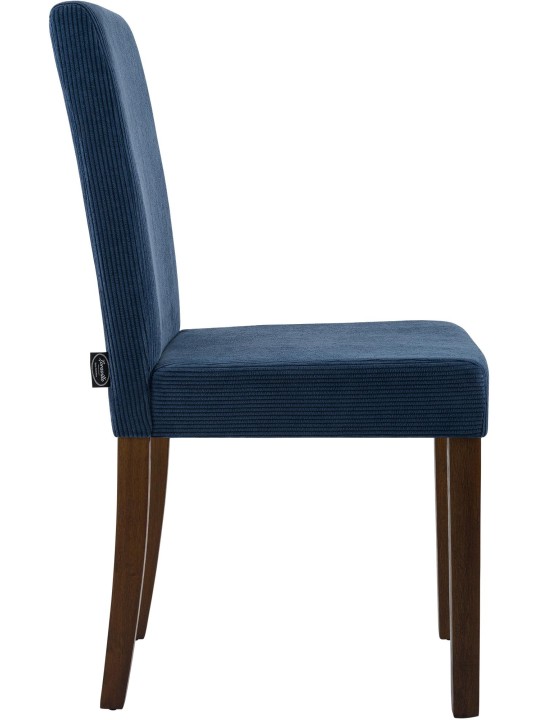 Eetkamerstoel Ina Cord antiek donker, blauw Eetkamerstoel Ina Cord antiek donker, blauw