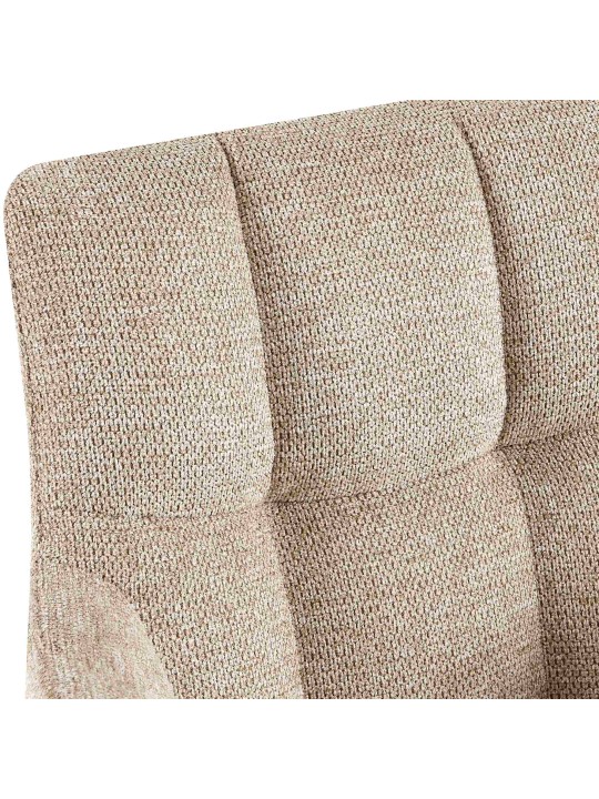 Set van 2 eetkamerstoelen Jonah stof, lichtbruin