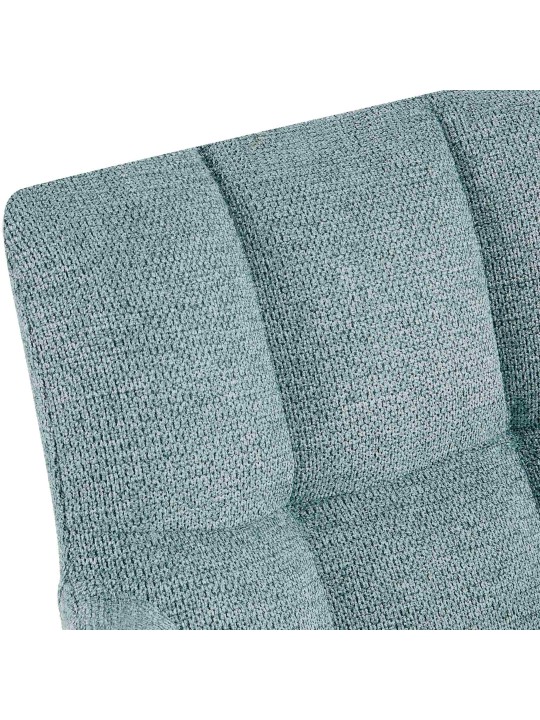 Set van 2 eetkamerstoelen Jonah stof, turquoise