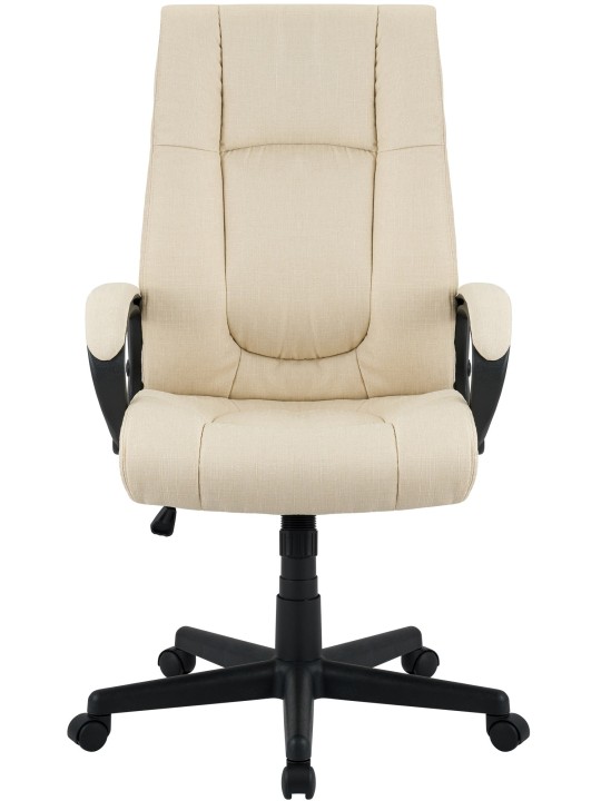 Bureaustoel XL Sparta stof, crème
