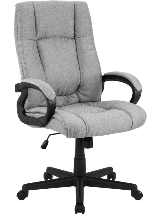 Bureaustoel XL Sparta stof, grijs