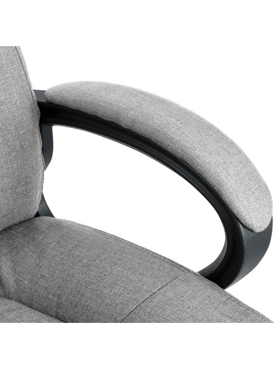Bureaustoel XL Sparta stof, grijs