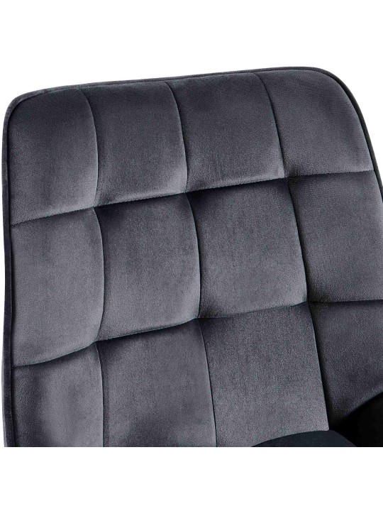 Stoel Colby Velvet, donkergrijs