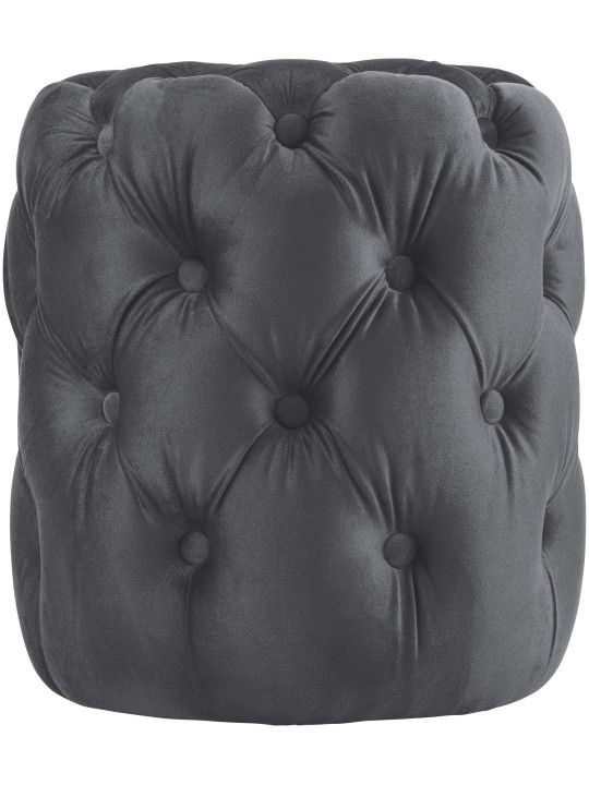 Kruk Drancy Fluweel M, donkergrijs Kruk Drancy Fluweel M, donkergrijs