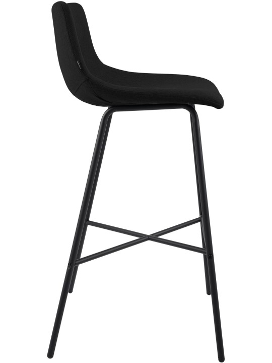 Barkruk Altona stof, zwart