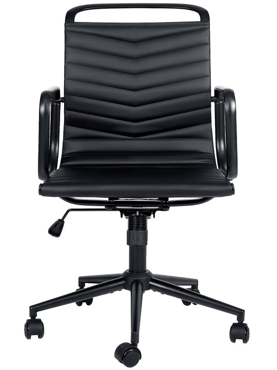 Bureaustoel Bakers kunstleer, zwart