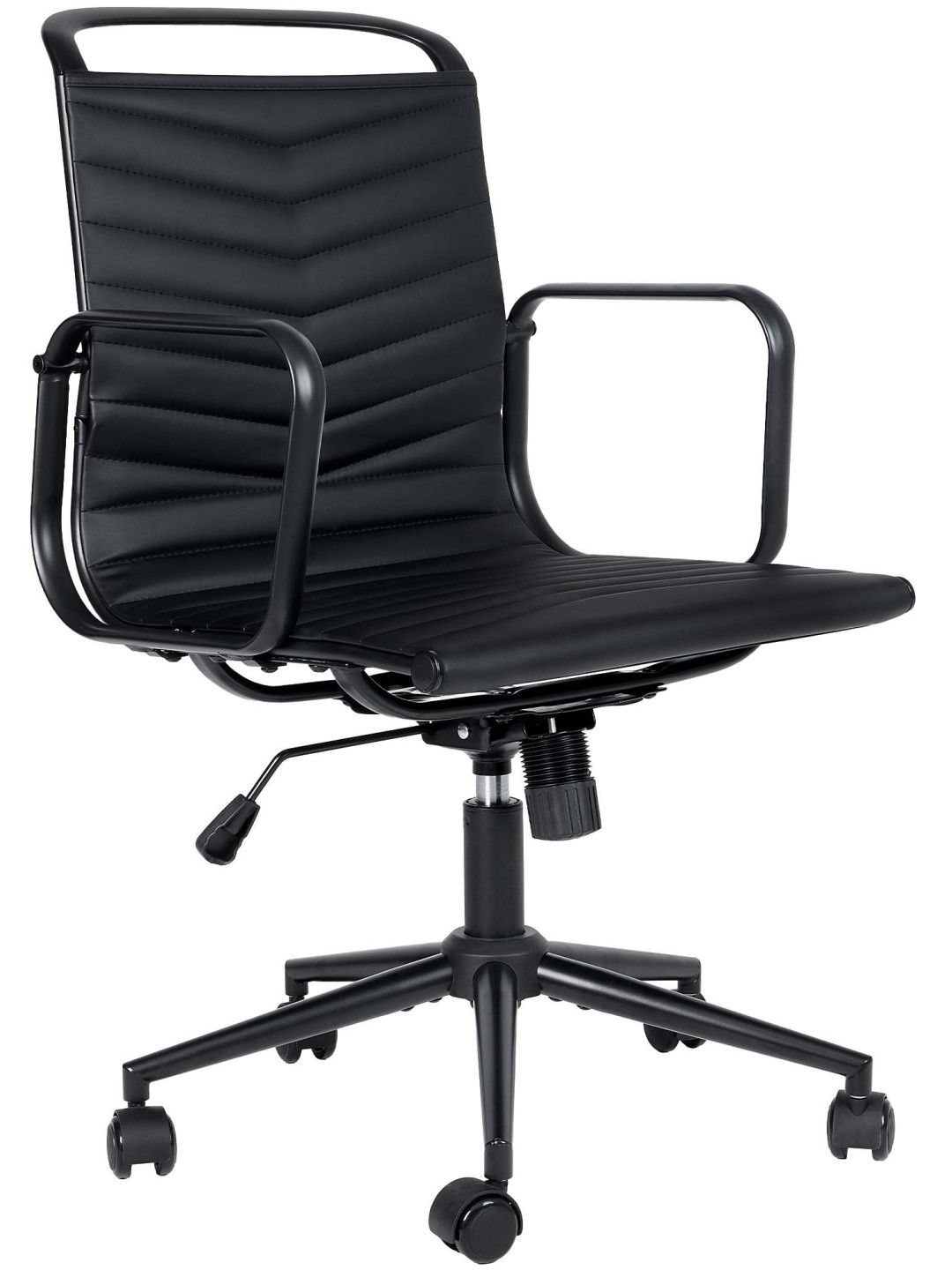 Bureaustoel Bakers kunstleer, zwart