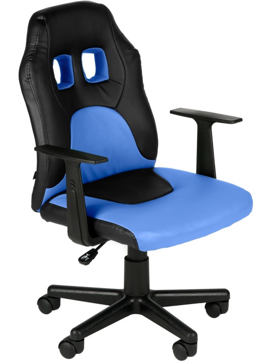 Kinderbureaustoel Fun, zwart/blauw