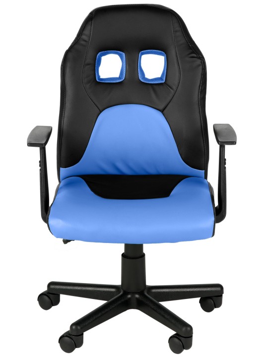 Kinderbureaustoel Fun, zwart/blauw